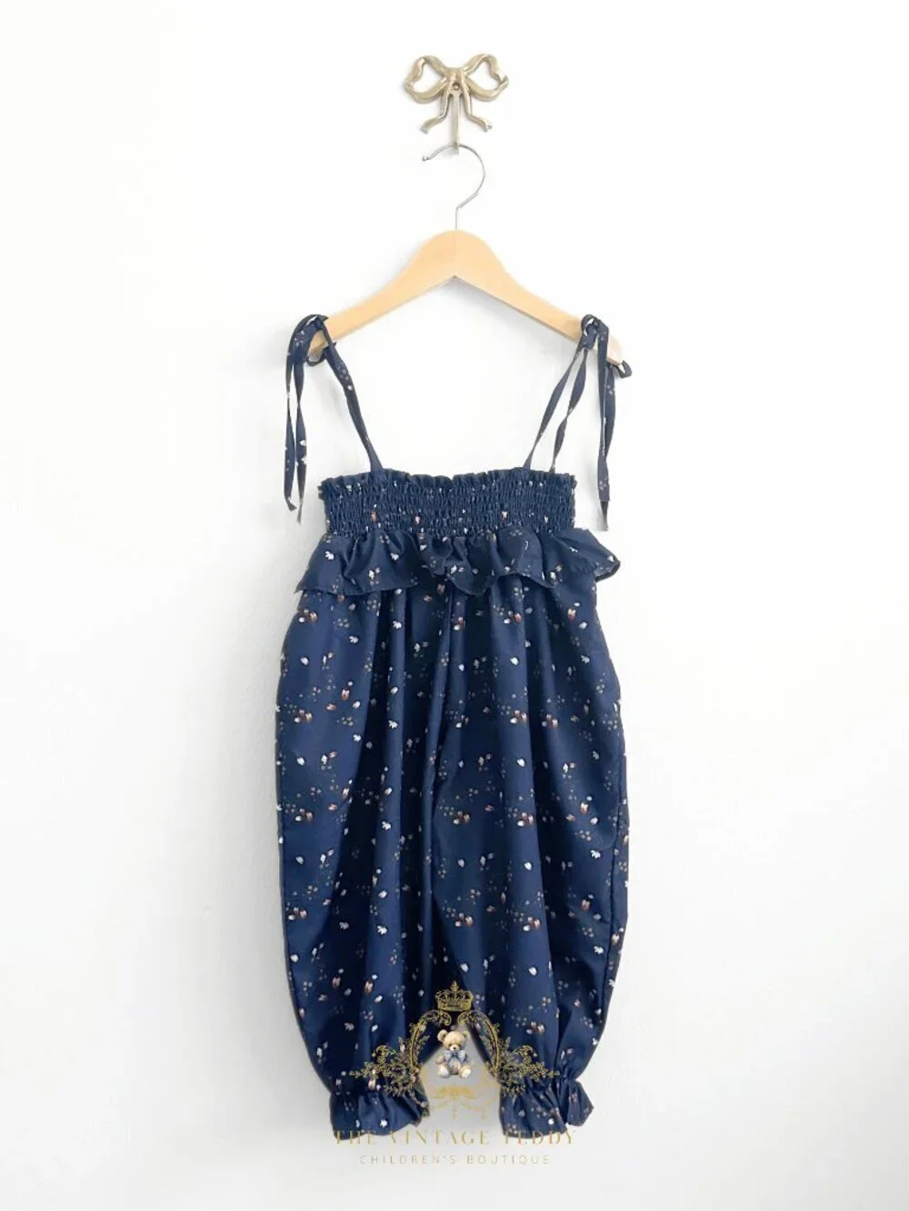 NWT Pretty Girls One-Piece Kids Floral Nap Smocking Ruffles Bohemian Summer 6Y